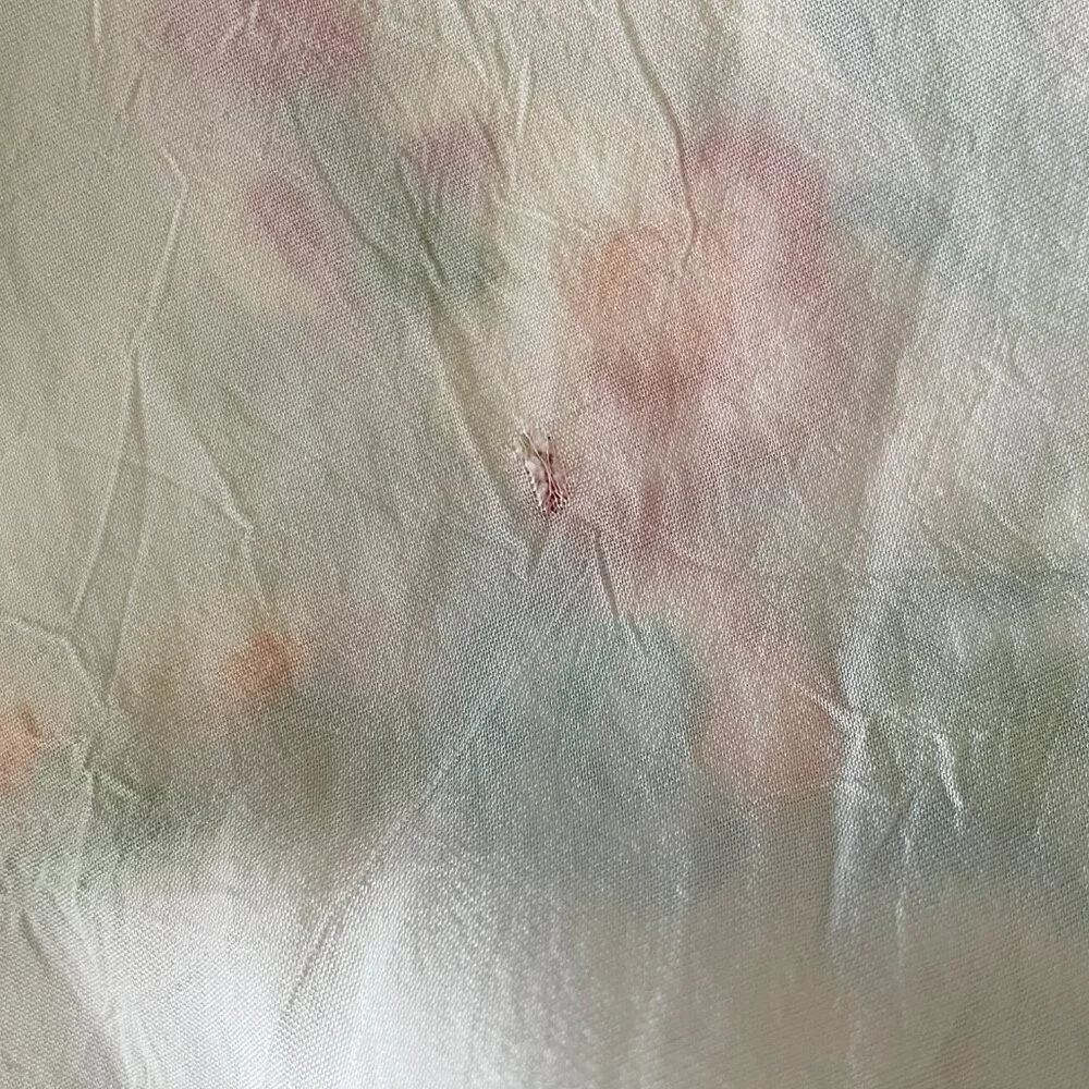 Johnny Was Women's Tunic Top Large Jessa White Sheer Embroidered Button Oversize - Picture 5 of 8